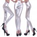 Женские модные повседневные зауженные брюки с высокой талией, имитация кожи (MS-MS-006)