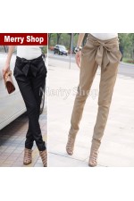 Модные женские длинные облегающие брюки со средней талией, повседневные (МMS-W-058)