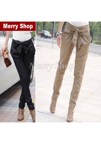 Модные женские длинные облегающие брюки со средней талией, повседневные (МMS-W-058)